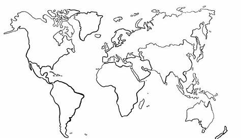 Carte du monde vierge, Carte du monde