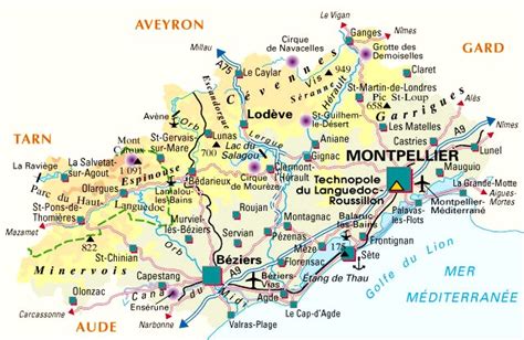 CARTE DE MONTPELLIER Situation géographique et population de