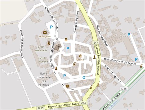 Plan aubignan carte de aubignan (84810) et infos pratiques