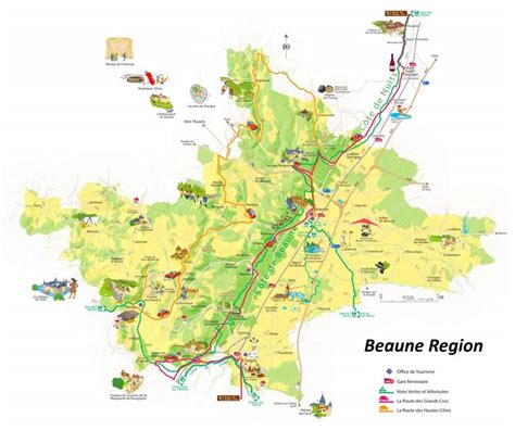 Stadtplan von Beaune Detaillierte gedruckte Karten von Beaune
