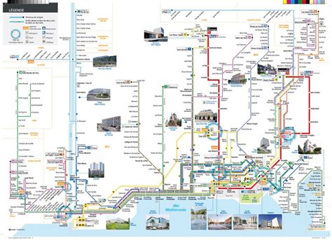 Nizza francia mappa di autobus Bus Nizza francia mappa (ProvenzaAlpi
