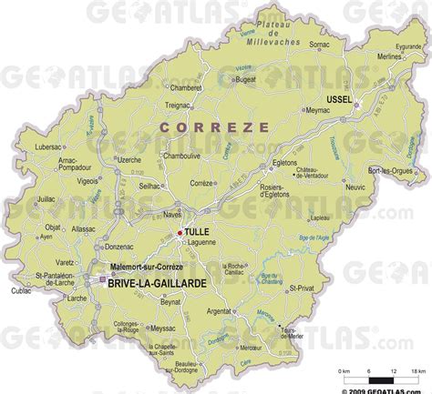 carte touristique corrèze Archives Voyages Cartes