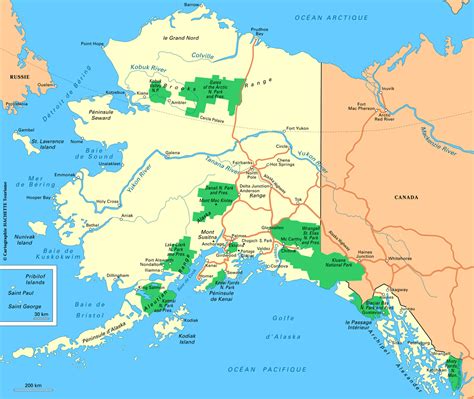 Carte Alaska Plan Alaska
