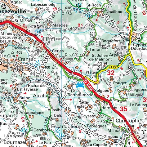 Carte de l'Aveyron Aveyron carte des villes, politique, sites