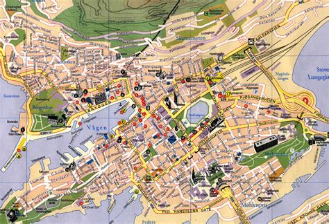 Bergen Guide Map Bergen • mappery