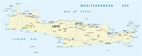 Map Of Crete In English