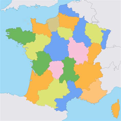 Carte de France France carte des villes, régions, politique, routes...