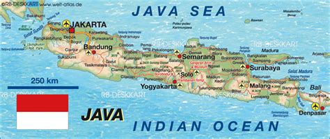 Karte von Java (Insel in Indonesien) WeltAtlas.de