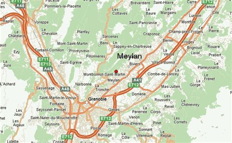 Plan Meylan carte ville Meylan