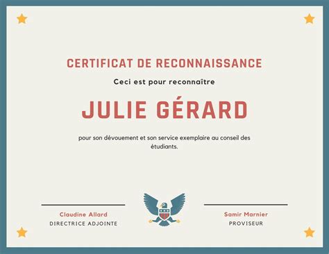 Exemple Mot De Reconnaissance Employé