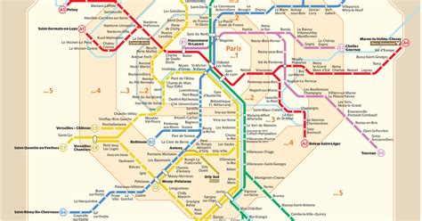 Noisy le Grand RER A Paris metro map, Paris metro, Metro map