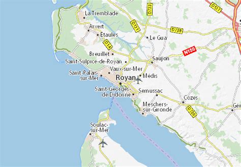 "Map of Royan in 1909" by Francois Richet Redbubble