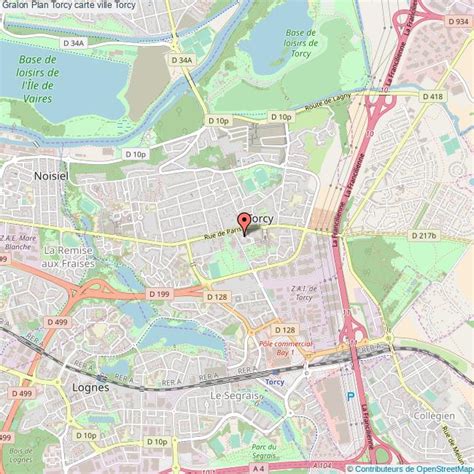 Plan Torcy carte ville Torcy