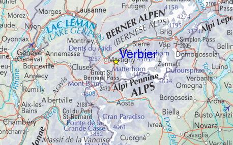 Verbier Plan des pistes de ski Verbier
