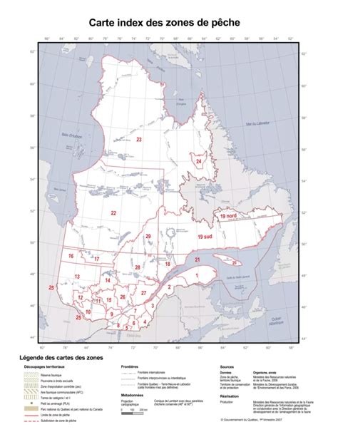Les zones de pêche Pavillon France