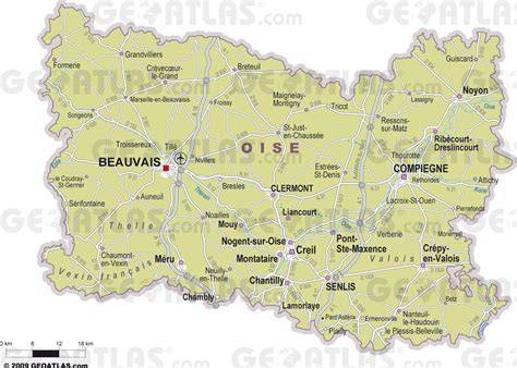 Carte du déploiement fibre optique dans l'Oise
