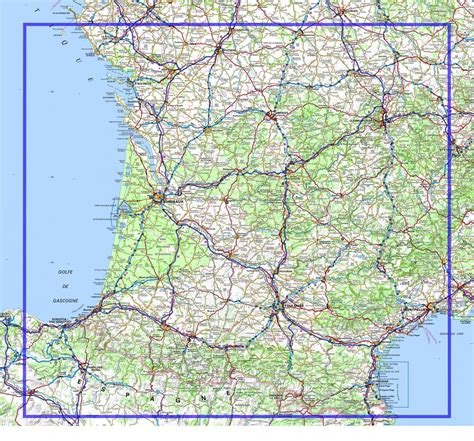 carte des autoroutes du sud ouest