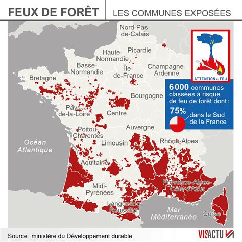 carte des incendies en france