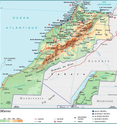carte du sahara occidental