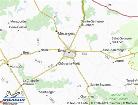 Fond de carte avec Evron