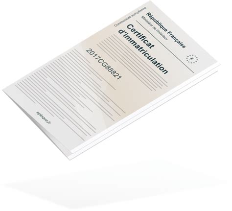 Carte grise la pièce d’identité de votre véhicule