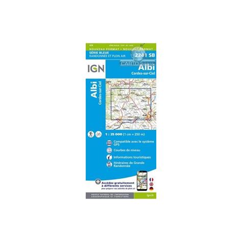 2241SB ALBI CORDES SUR CIEL carte de randonnée IGN nostromoweb