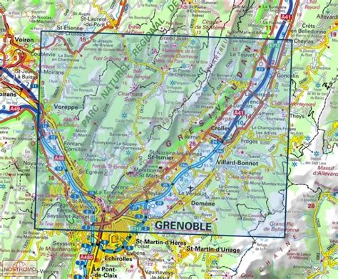 carte ign chartreuse belledonne Fédération Française de la Randonnée