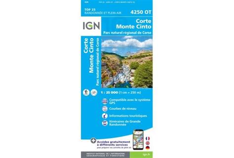 CORSE CORTE MOTE CINTO IGN TOP 25 4250 OTR