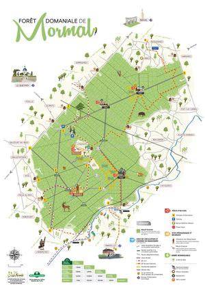 Carte de la forêt de Mormal 2021