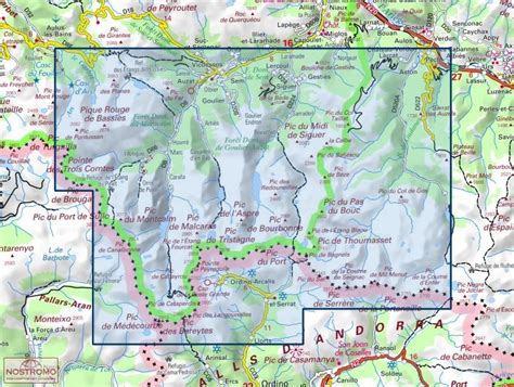 Carte topographique IGN 2148OT, Vicdessos.