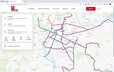 Lyon Tcl Plan Métro