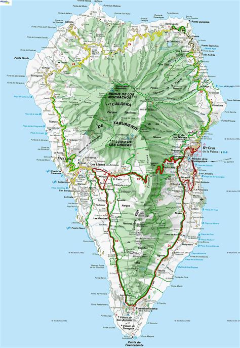 Map of La Palma (Spain) Map in the Atlas of the World World Atlas