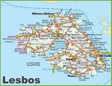 Lesbos Karten (Bilder, Infos, Reiseberichte)