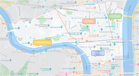Carte de Lyon Plan » Vacances Guide Voyage