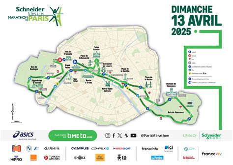 CARTE. Marathon de Paris le parcours de la course, des rues fermées