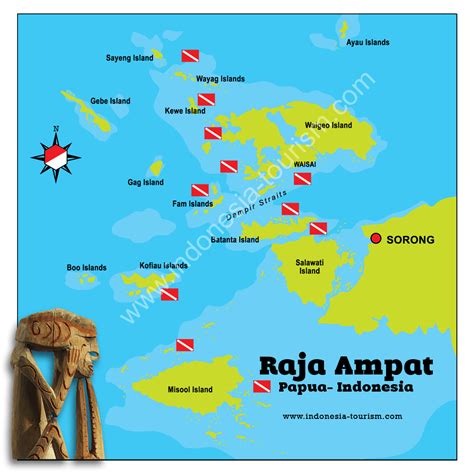 carte marine raja ampat