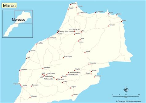 Carte du Maroc » Vacances Arts Guides Voyages