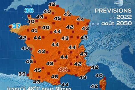 TF1 on Twitter "Canicule La carte des températures attendues, les