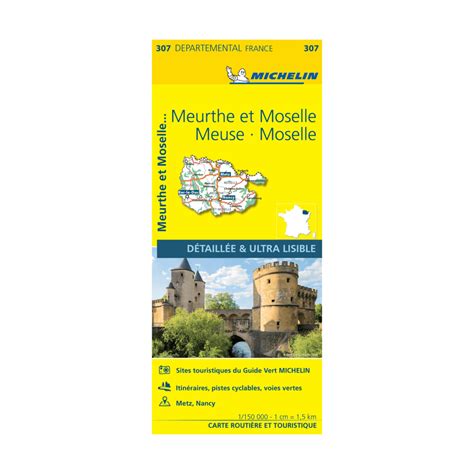Carte départementale n° 307 Meurthe et Moselle, Meuse & Moselle Mi