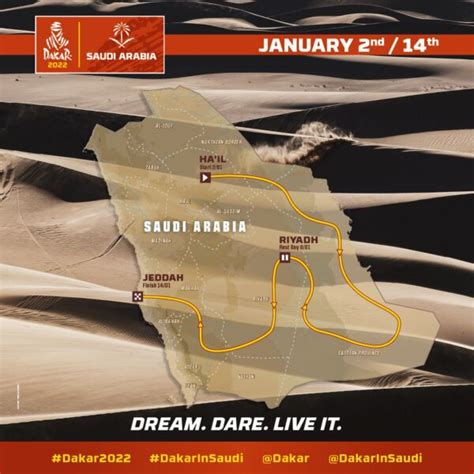 carte paris dakar 2022