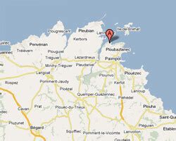 Plan Ploubazlanec carte ville Ploubazlanec