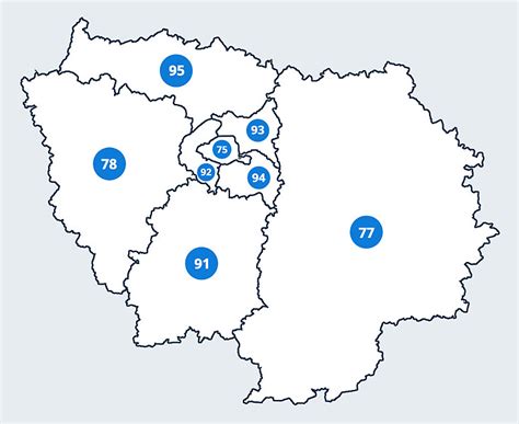 Cartograf.fr Carte de l'îledeFrance