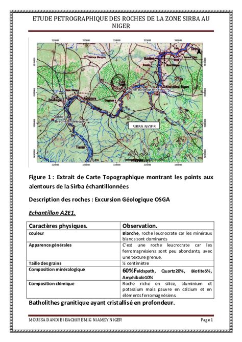 Carte topographique Tiers Livre les 40 jours