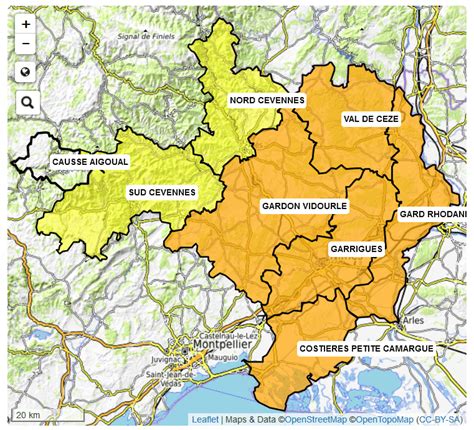 carte vigilance incendie gard