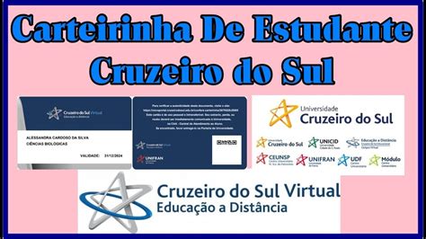 carteira de estudante cruzeiro do sul