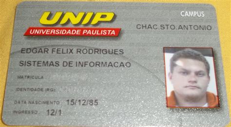 carteira de estudante unip