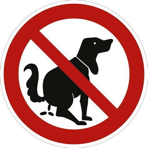 cartelli di divieto per cani