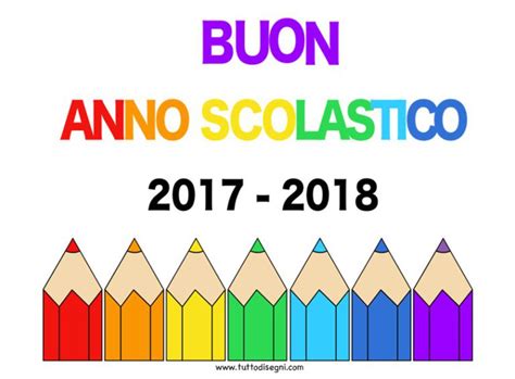 Cartello Buon Anno Scolastico 2017 2018