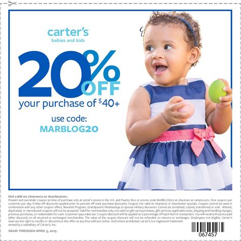 carter's coupons for kids
