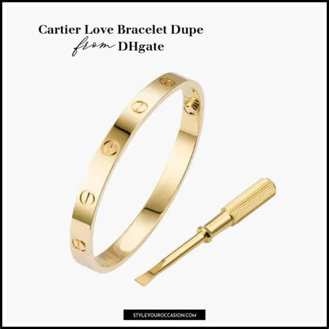 cartier bracelet love dupe